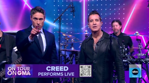 Creed Rodea Performance Creed joins 'GMA' for performance of 'Higher' | Haystack News